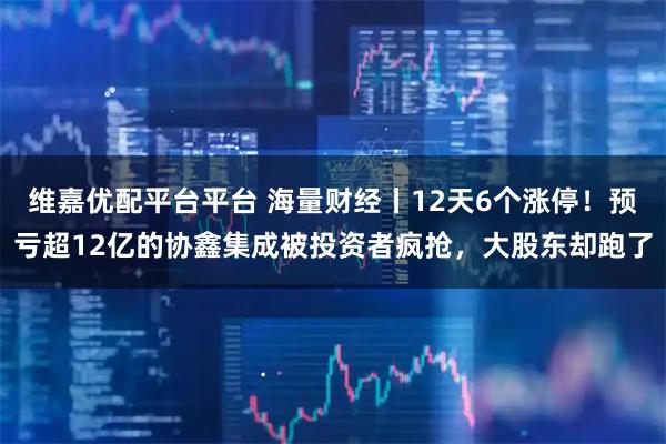 维嘉优配平台平台 海量财经丨12天6个涨停！预亏超12亿的协鑫集成被投资者疯抢，大股东却跑了